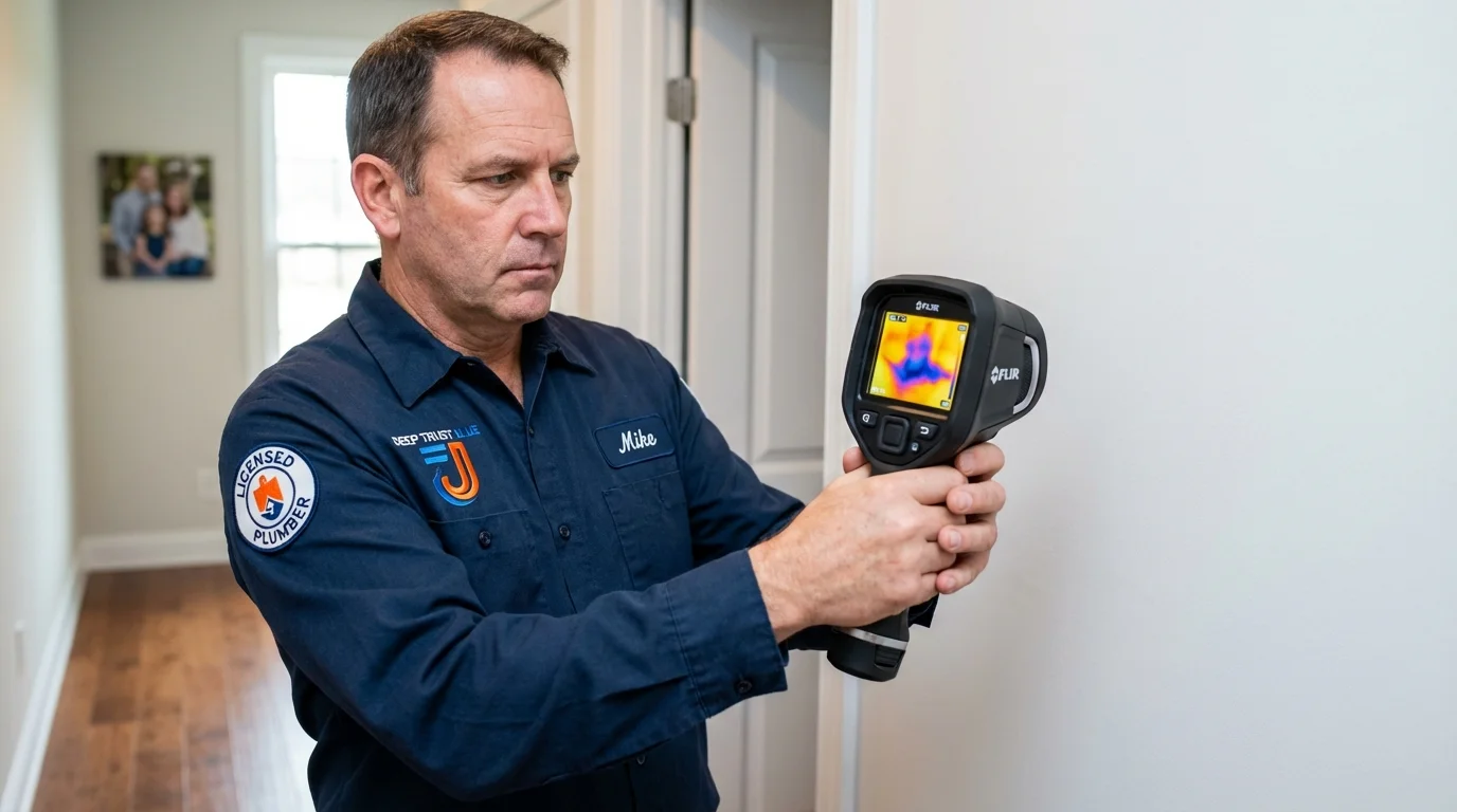 Thermal imaging leak detection by Johns Plumbing LLC in Wilmerding